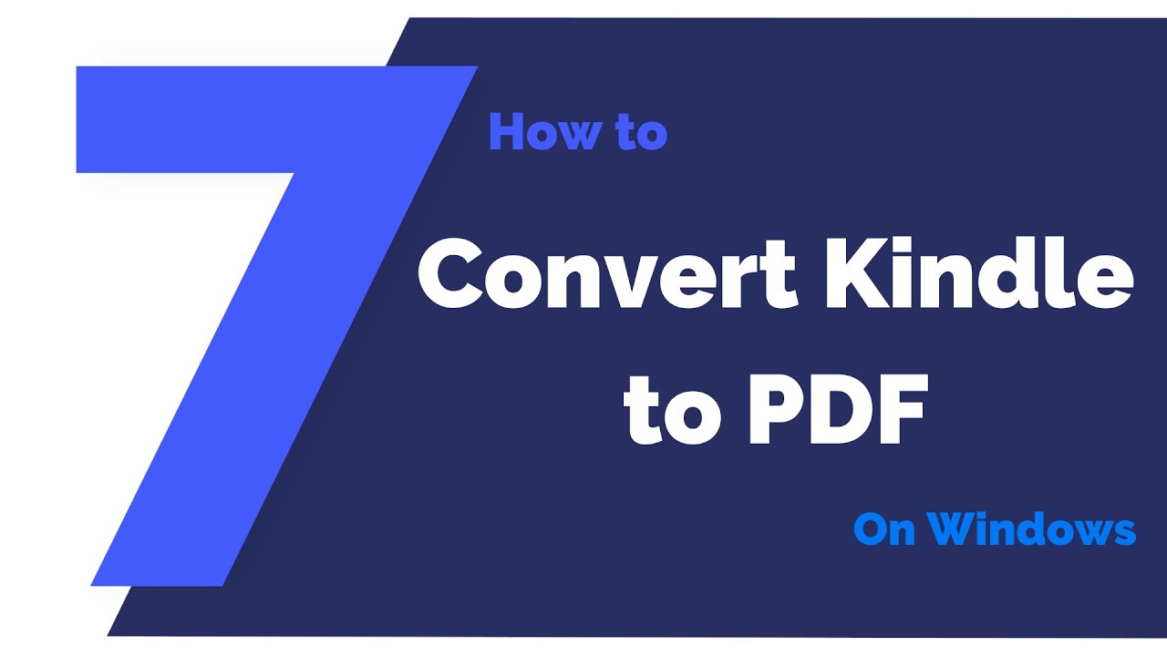 convert kindle to pdf for mac